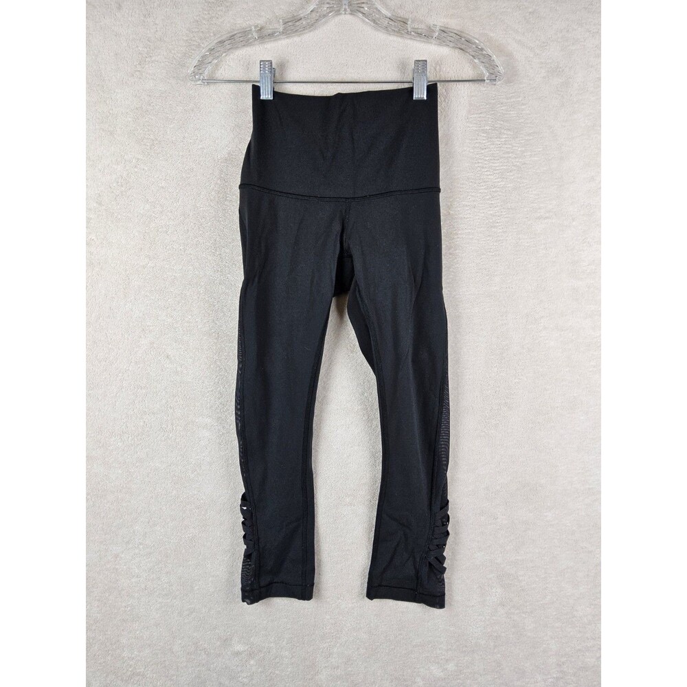 Lululemon Women’s Cropped Sheer Side Athletic Leggings Size 2